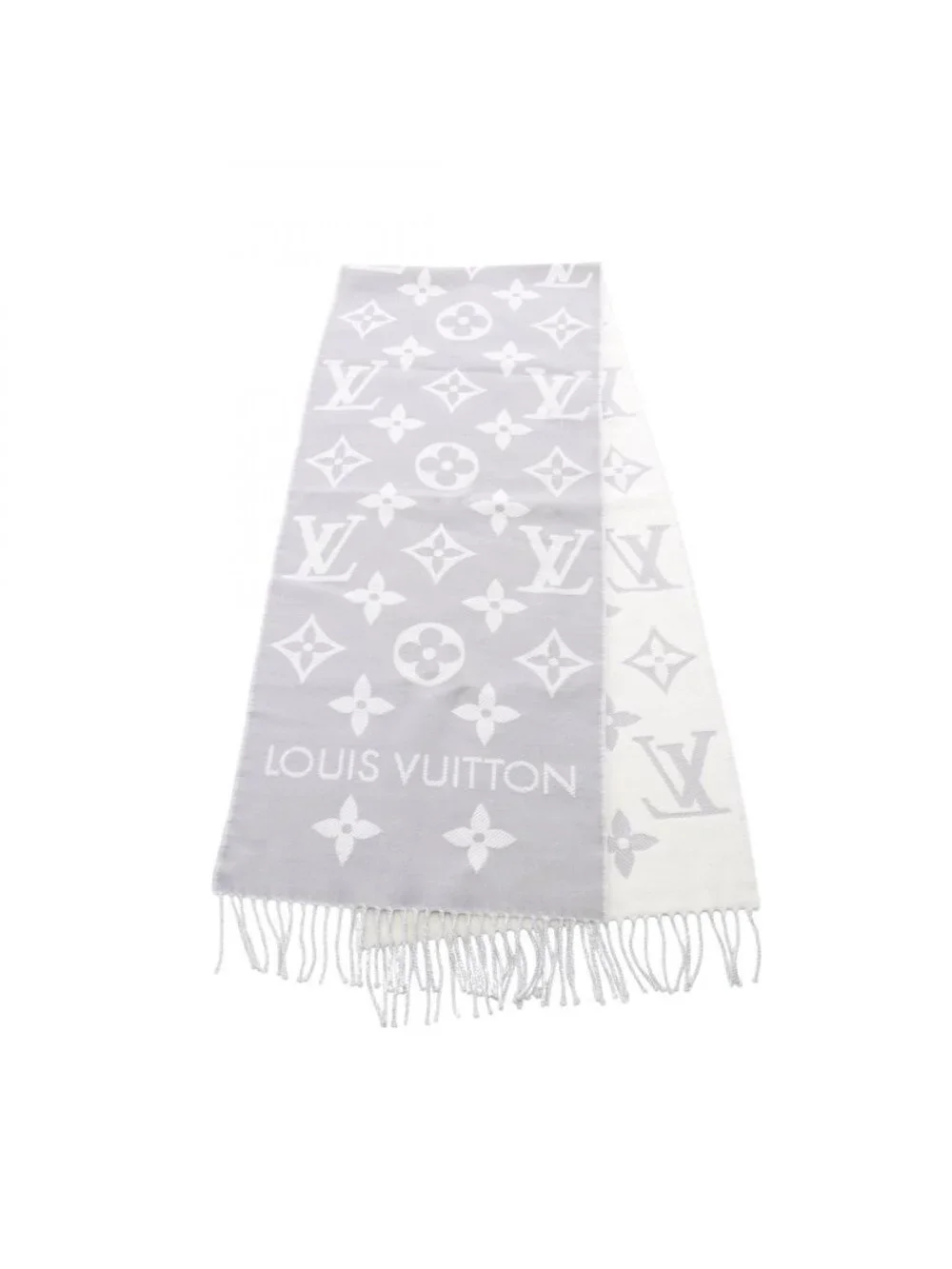 Louis Vuitton Scarf LV Essential Gray Wool
